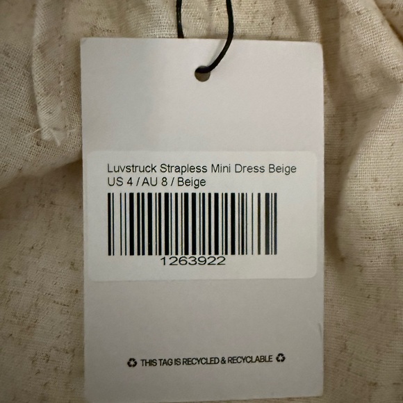 Princess Polly Cream Strapless Dress - Picture 5 of 5